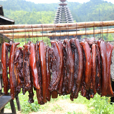 湘西腊肉 柴火烟熏的土家风味，地道湖南特产